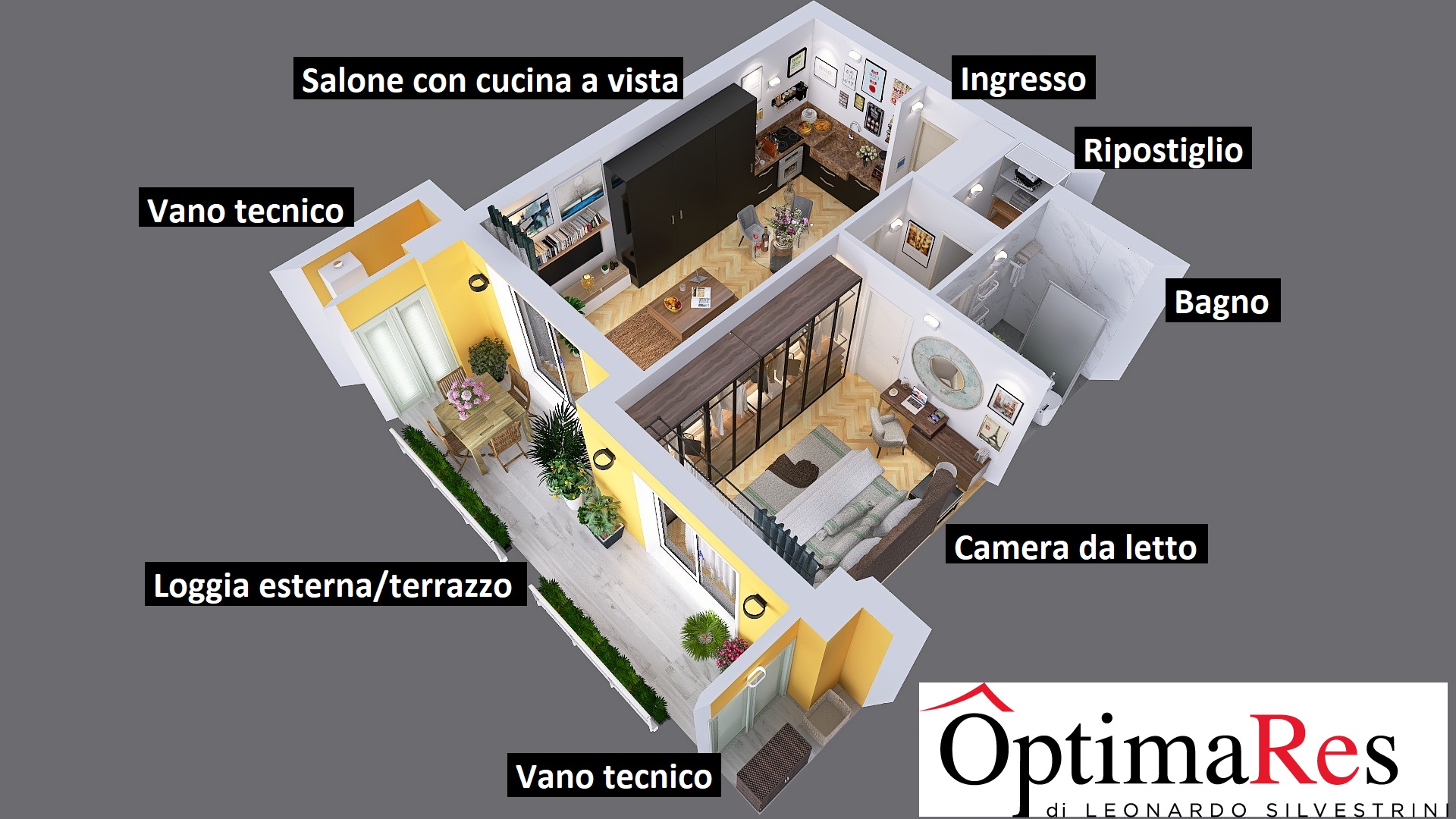 Via Napoleone Parboni Aerial View 3 Didascalie