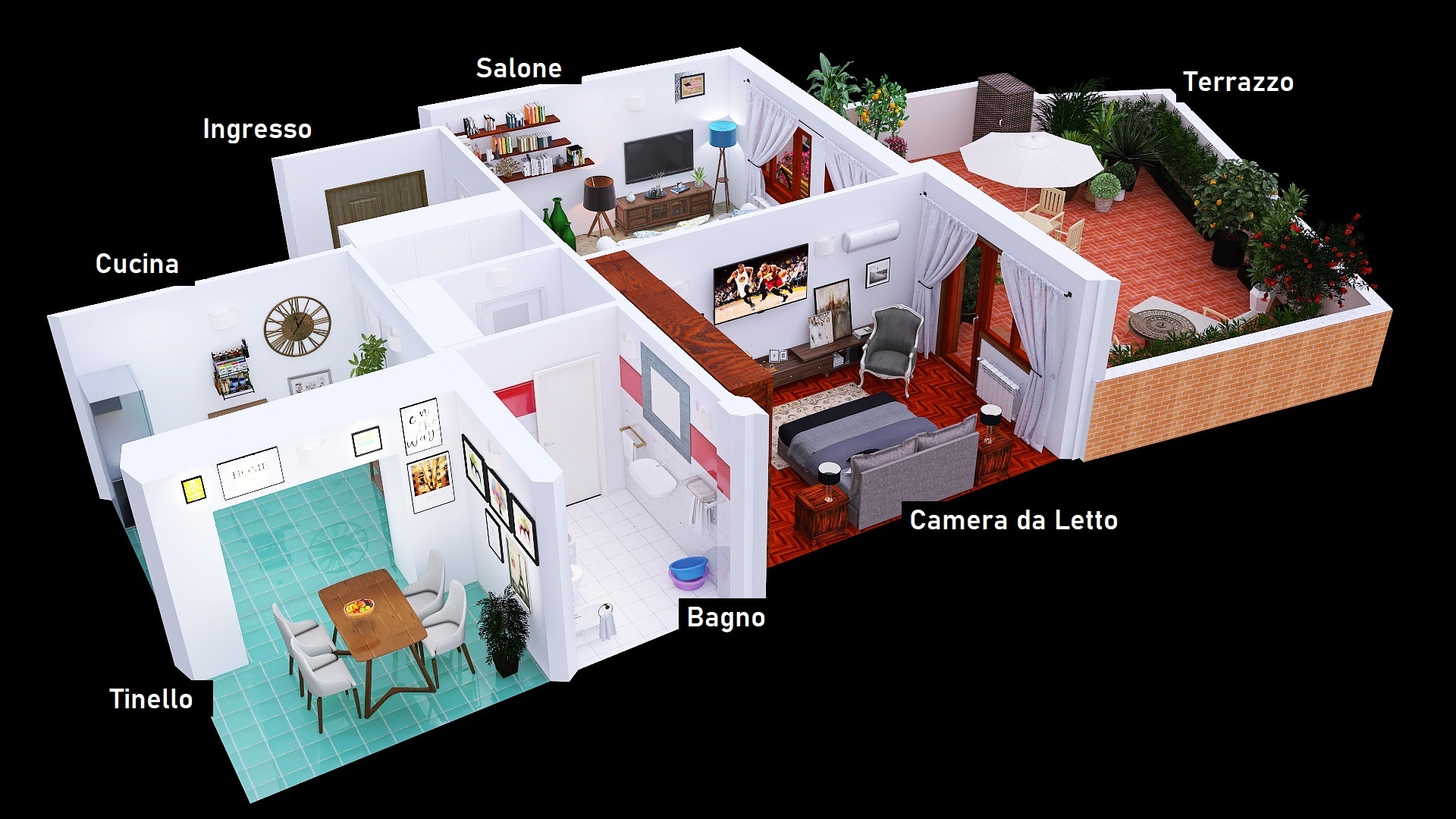 Via N. S. di Lourdes Aerial View 1