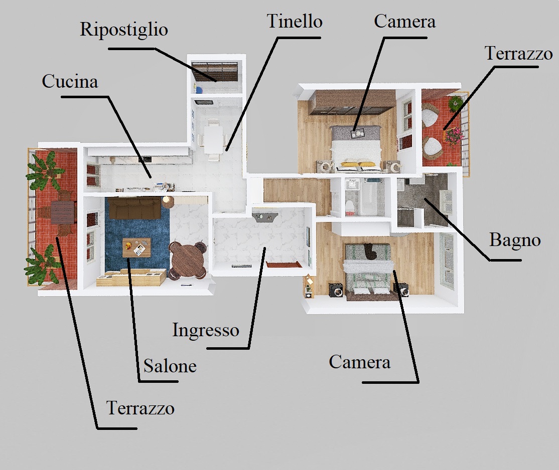 Viale di Valle Aurelia Top View